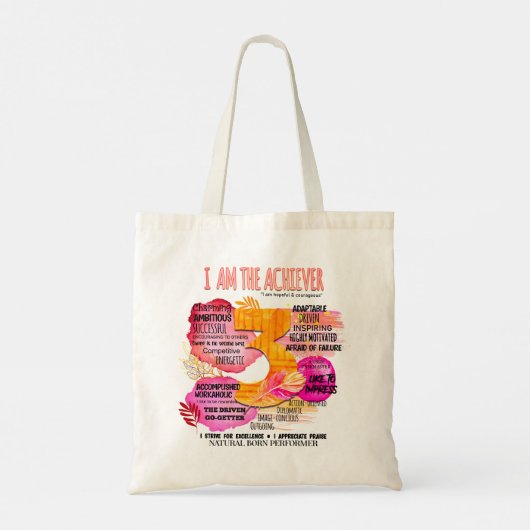 Enneagram Type 3 – 私がAchieever トートバッグ (裏面)