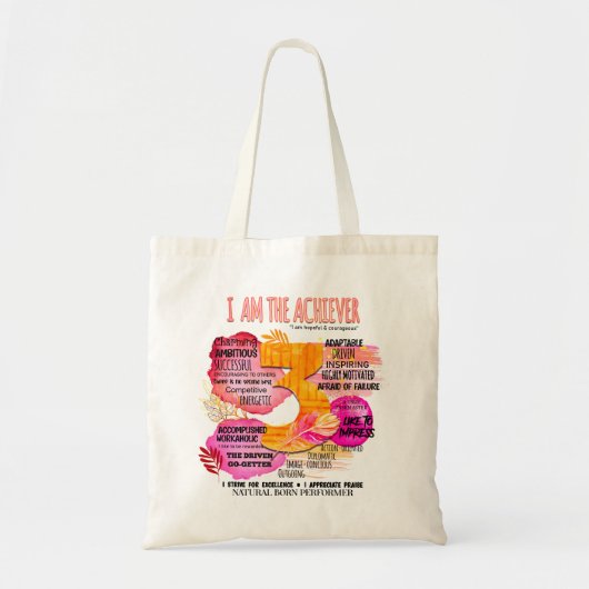 Enneagram Type 3 – 私がAchieever トートバッグ (正面)