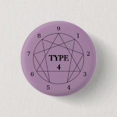 Enneagram Type 4ボタン 缶バッジ (正面)