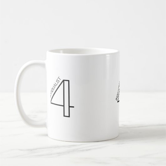 Enneagram Type 4 – 個人主義マグカップ コーヒーマグカップ (左)