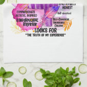 Enneagram Type 4 – 私が個人主義 キッチンタオル (折り畳み)