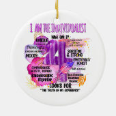 Enneagram Type 4 – 私が個人主義 セラミックオーナメント (裏面)