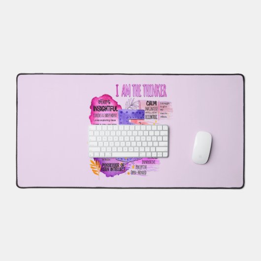 Enneagram Type 5 – 私は考え手である デスクマット (キーボード&マウス)