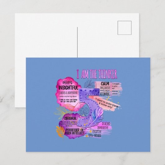 Enneagram Type 5 – 私は考え手である ポストカード (正面/裏面)