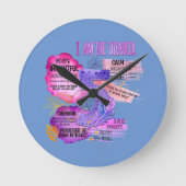 Enneagram Type 5 – 私は考え手である ラウンド壁時計 (正面)