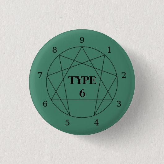 Enneagram Type 6ボタン 缶バッジ (正面)