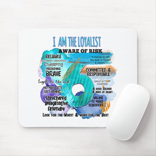 Enneagram Type 6 – 私がロイヤリスト マウスパッド (マウス)