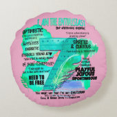 Enneagram Type 7 – 私は熱狂者である ラウンドクッション (裏面)