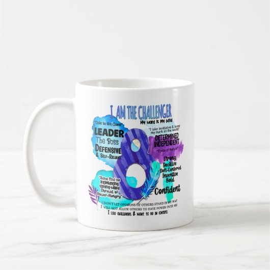 Enneagram Type 8 – 私が挑戦者 コーヒーマグカップ (左)