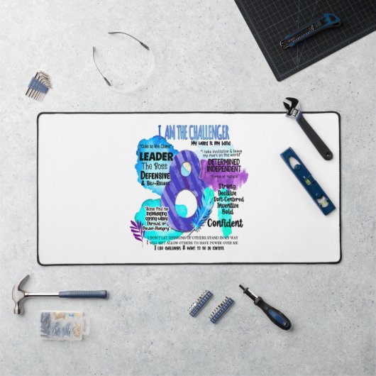 Enneagram Type 8 – 私が挑戦者 デスクマット (ワークステーション)