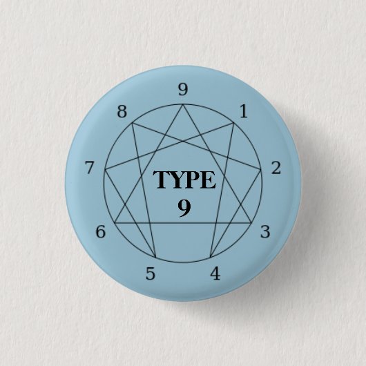 Enneagram Type 9ボタン 缶バッジ (正面)