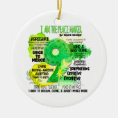 Enneagram Type 9 – 私は平和メーカー セラミックオーナメント (正面)