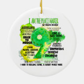 Enneagram Type 9 – 私は平和メーカー セラミックオーナメント (裏面)