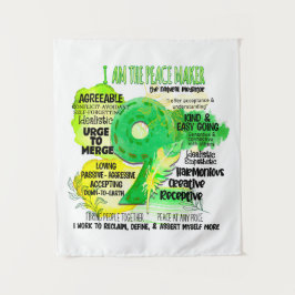 Enneagram Type 9 – 私は平和メーカー タペストリー