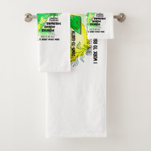 Enneagram Type 9 – 私は平和メーカー バスタオルセット (インサイチュ)