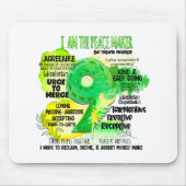 Enneagram Type 9 – 私は平和メーカー マウスパッド (正面)