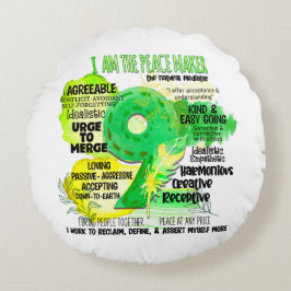 Enneagram Type 9 – 私は平和メーカー ラウンドクッション