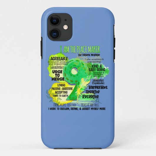 Enneagram Type 9 – 私は平和メーカー Case-Mate iPhoneケース (裏面)