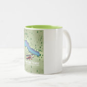 Ennerdale Water, lake district Travel poster ツートーンマグカップ (正面右)