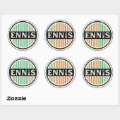 Ennis City Pride Emblem – Irish Identity ラウンドシール (シート)