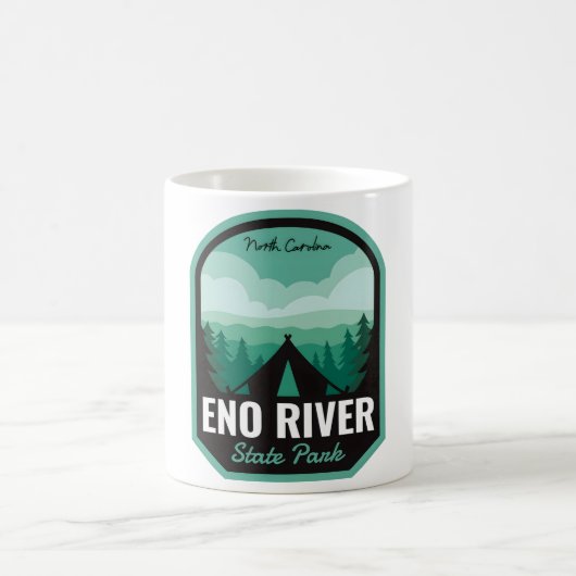 Eno River State Park NC Camping コーヒーマグカップ (中央)