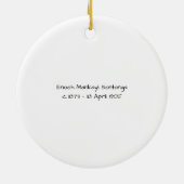 Enoch Mankayi Sontonga セラミックオーナメント (裏面)