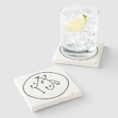 Enochianの天使AAANの大理石のシール ストーンコースター (横)