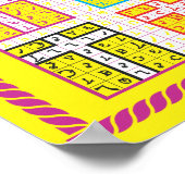 Enochian Air Elemental Tabletオンキャンバス ポスター (角)