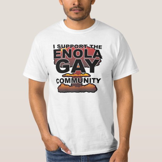 Enola Gayコミュニティを応援しよう Tシャツ (正面)