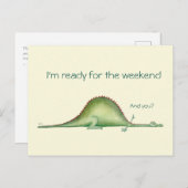 Enormous Dragon Resting Fantasy Illustration card ポストカード (正面/裏面)