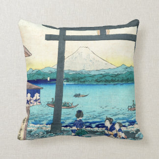 Enoshimaの出入口Sagami 1858年 クッション