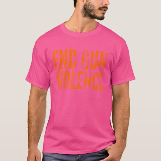 Enough銃暴力やめよう アメリカ国旗 ウェアオレンジ 反暴力 tシャツ (正面)