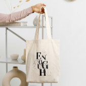Enough Empowering Minimalistレタリング図 トートバッグ