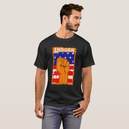 Enough End Gun Violence Protect Our Children Orang Tシャツ (正面フル)