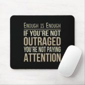 Enough Is Enough - 怒らなければダメ - アンチトランプT マウスパッド (マウス)