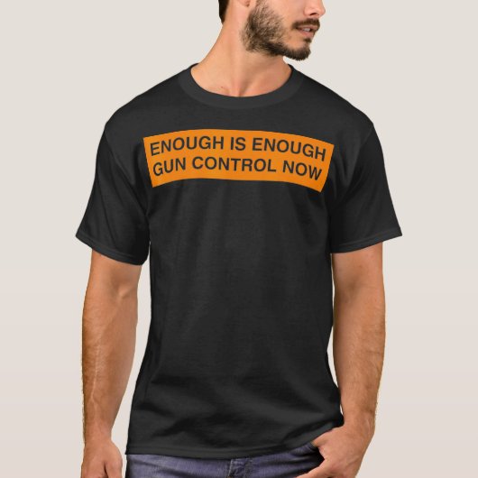 enough is enough  control now tシャツ (正面)