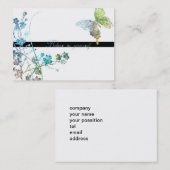 Enouragingメッセージを持つ美しい蝶 名刺 (正面/裏面)