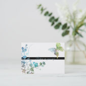 Enouragingメッセージを持つ美しい蝶 名刺 (スタンド正面)