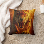Enraged Cheetah クッション (ブランケット)