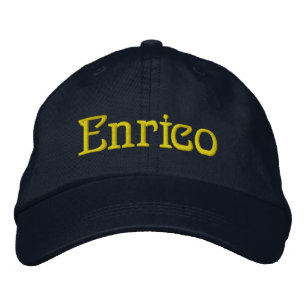 ENRICO男性名デザイナーキャップ 刺繍入りキャップ
