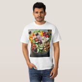 Ensalada Mediterránea fresca y deliciosa Tシャツ (正面フル)