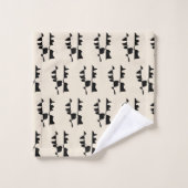 Ensemble de Linge de Bain - Abstrait Dual Face バスタオルセット (ウォッシュタオル)