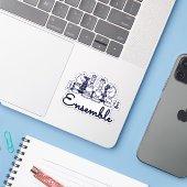 Ensemble Sticker シール (ノートパソコンとiPhone)