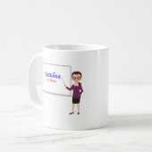 Enseñar -スペインのな先生のマグ コーヒーマグカップ (正面左)