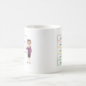 Enseñar -スペインのな先生のマグ コーヒーマグカップ (中央)
