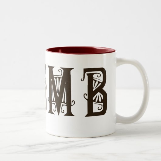 ENSMBの略称のマグ ツートーンマグカップ (右)
