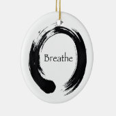 Ensoのオーナメントを呼吸して下さい及びバランスをとって下さい セラミックオーナメント (右)
