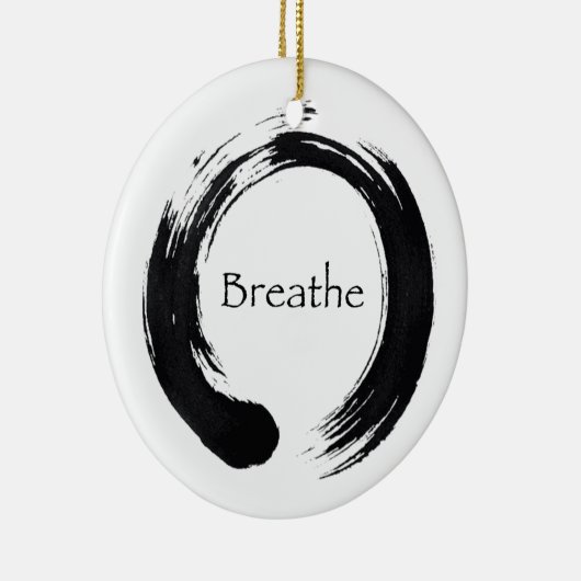 Ensoのオーナメントを呼吸して下さい及びバランスをとって下さい セラミックオーナメント (右)
