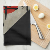 Ensōの円#2との禅 キッチンタオル (四つ折り)