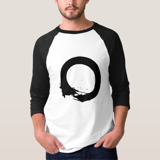 Ensōの禅のティー、raglan Tシャツ (正面)